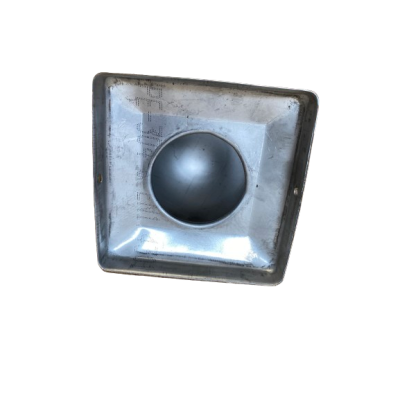 Balkornament bol 10 x 10 cm roestvrij staal