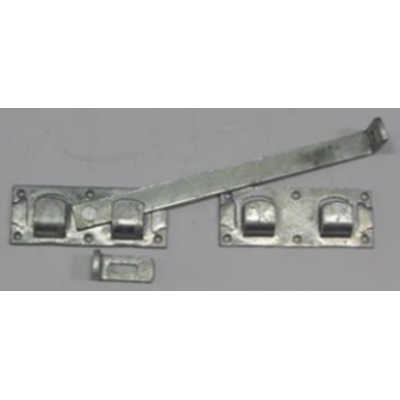 Fermeture double pour portillon 45 x 7 cm