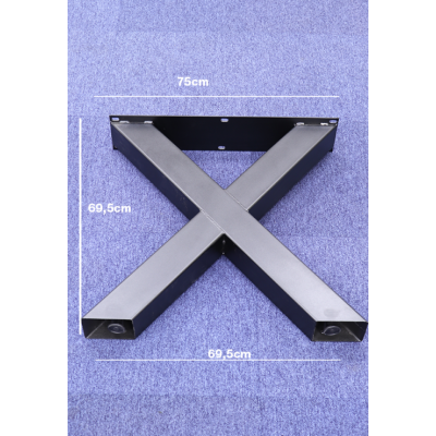 Pied de table 770 x 700 Profil X 100/50 mm