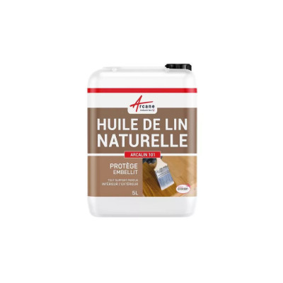 Huile de lin chauffée 1l ou 5l