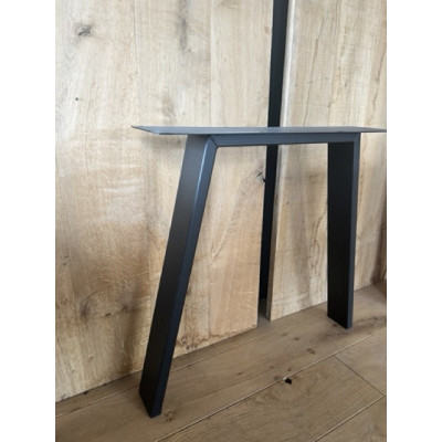 Pied de table 850 x 720 mm profil 100/30 trapèze ouvert
