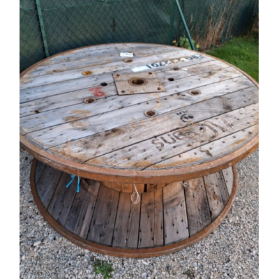 Touret Ø 150 x hauteur 80 cm avec cerclage métallique