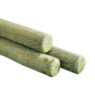 Poteau en bois traité SANS POINTE diamètre 12 cm
