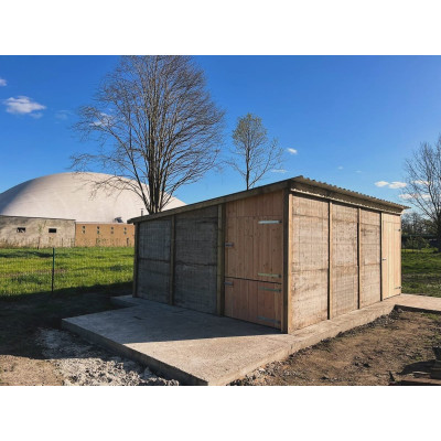 Abri - box fermé 3 x 6 m