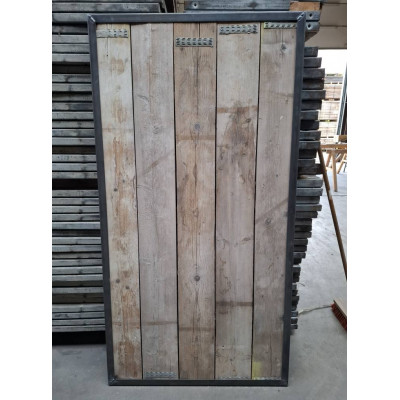 Deur 190 x 90 cm steigerplank met metalen band