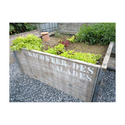 Houten moestuinbak vierkant 140 x 140 cm H 100 cm