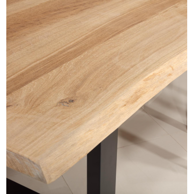 Plateau de table en chêne bord droit / Live edge 100 cm de large
