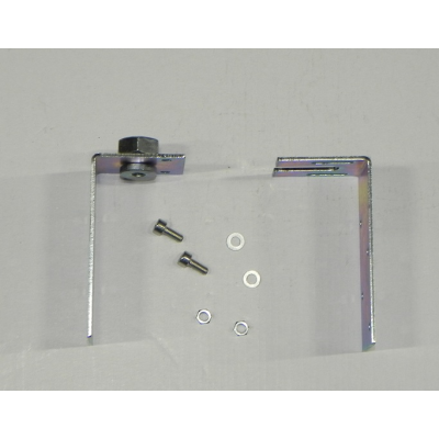 Platine de support réglable en hauteur pour portes coulissants M8 - 120x30x4mm - 4 trous Ø6,5mm - galvanisé