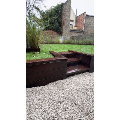 Azobé plank recuphout - 132 x 38mm L 208 cm