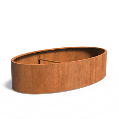 Ellips plantenbak - 280 x 160 x 40cm