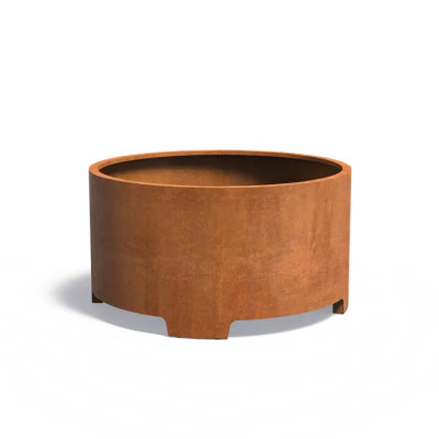 Cilindrische plantenbak met voet van 9 cm - 150 x 80 cm