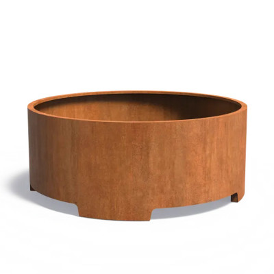 Cilindrische plantenbak met voet van 9 cm - 200 x 80 cm