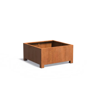 Vierkante plantenbak met voet van 9 cm - 120 x 120 x 60 cm