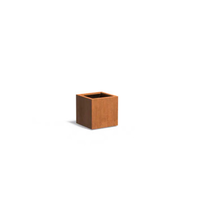Bac carré acier corten - 50 x 50 x 50/80/100 cm